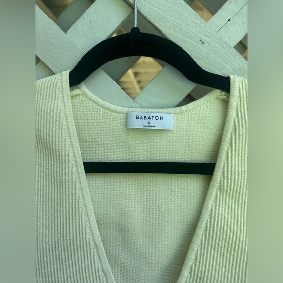 Aritzia Babaton Sculpt Knit Deep V Tank - Picture 5 of 6